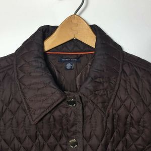 Tommy Hilfiger Quilted Brown Jacket Insulated Coat